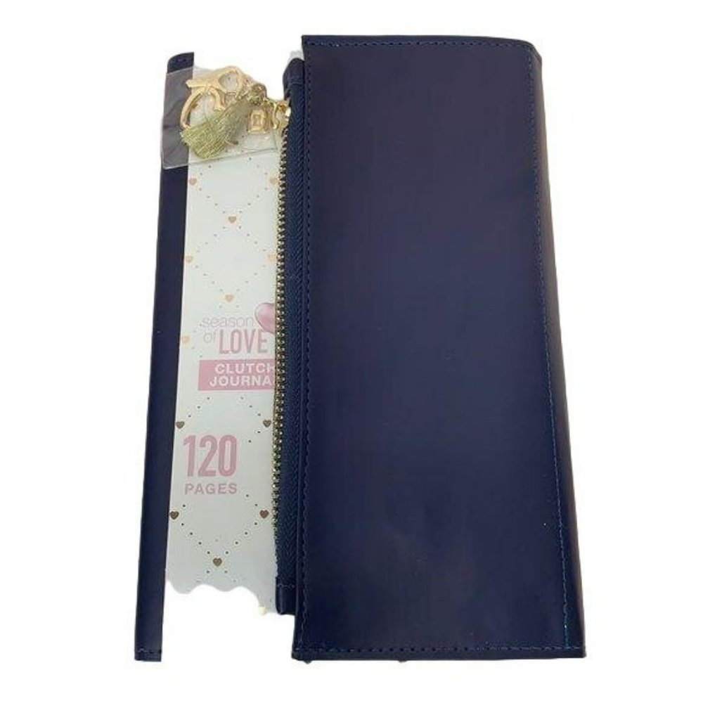Season Of Love Blue Clutch Journal 120 Pages date‎ book notebook